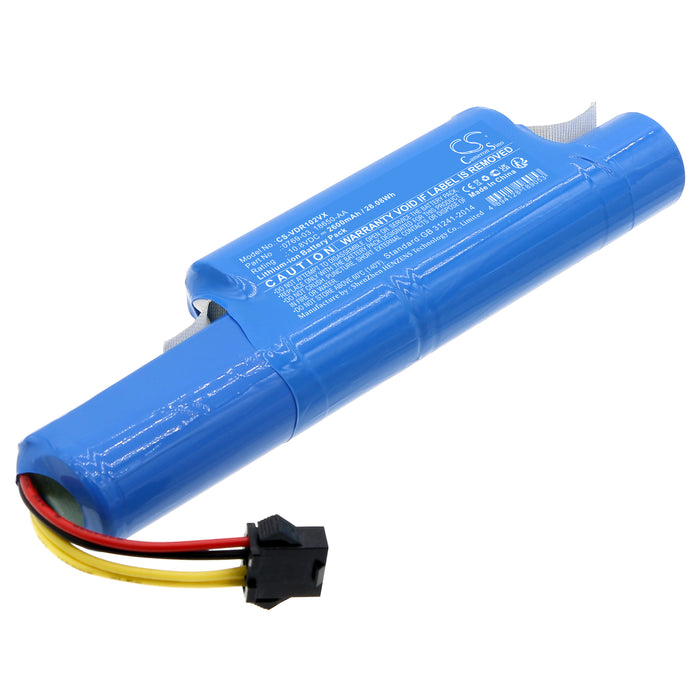 CS-VDR102VX : Battery for Vileda VR One, VR 102, VR 201 PetPro and others - Replaces Vileda 0769-03, 18650-AA