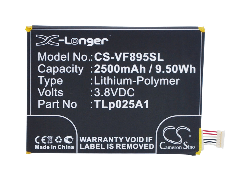 CS-VF895SL : Battery for Vodafone VF-895, Smart Prime 6, VF-895N - Replaces Vodafone TLp025A1