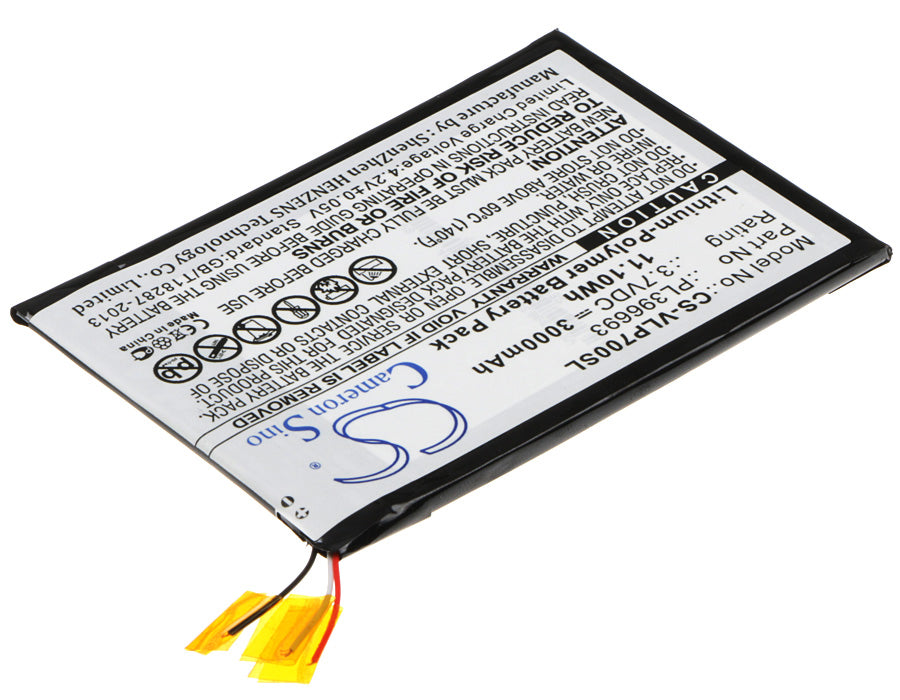 CS-VLP700SL : Battery for Visual Land Prestige 7G 7", ME-7G-8GB - Replaces Visual Land PL396693