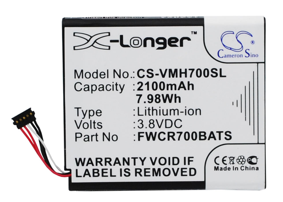 CS-VMH700SL : Battery for Franklin Wireless MHS800L - Replaces Verizon FWCR700BATS, ICP565156A