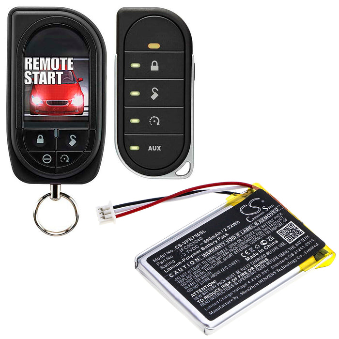 CS-VPR756SL : Battery for Viper 7945V, 7945P, 3706V and others - Replaces Viper JFC503040