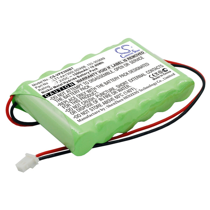 CS-VPX300BT : Battery for Visonic PowerMaster 30 Control Panel, PowerMax Complete control panel, Powermax Complete Alarm Panel and others - Replaces Visonic LTT-AA1300LSDX6B, 103-303689, 103-301179 and others