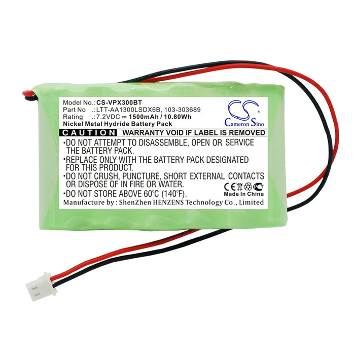 CS-VPX300BT : Battery for Visonic PowerMaster 30 Control Panel, PowerMax Complete control panel, Powermax Complete Alarm Panel and others - Replaces Visonic LTT-AA1300LSDX6B, 103-303689, 103-301179 and others