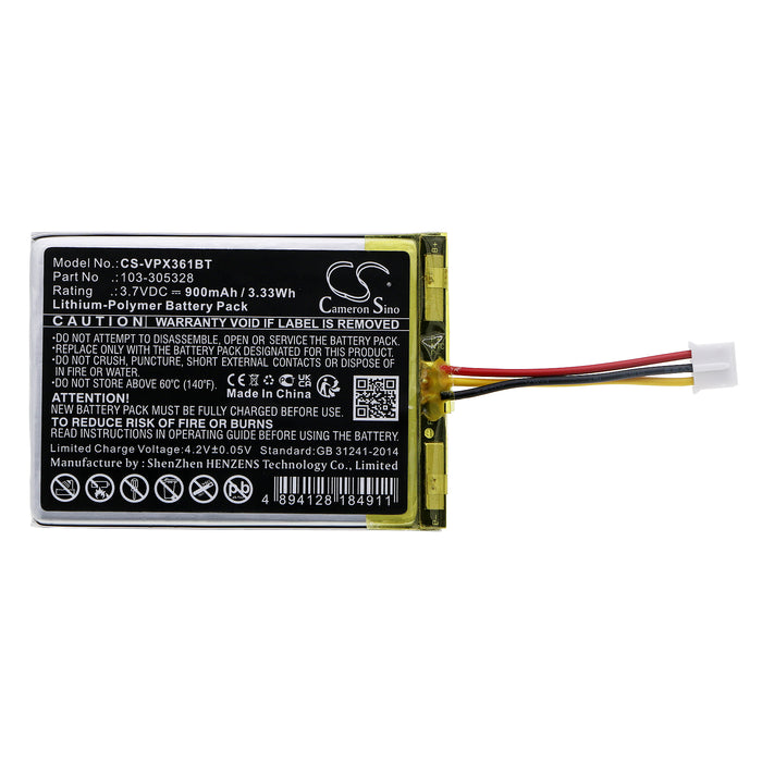 CS-VPX361BT : Battery for Visonic PowerMaster 360, PowerMaster 360-pg2 - Replaces Visonic 103-305328
