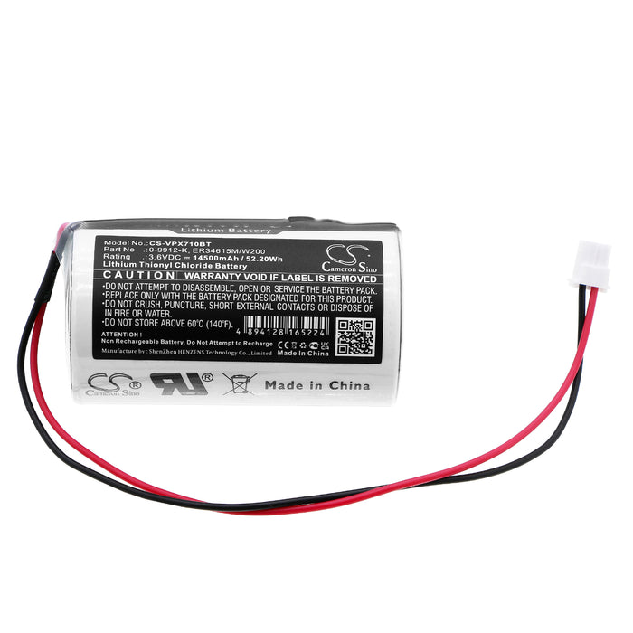 CS-VPX710BT : Battery for Visonic MC-S710, MC-S720, MCS-730 and others - Replaces Visonic 0-9912-K, ER34615M/W200, 09912K and others