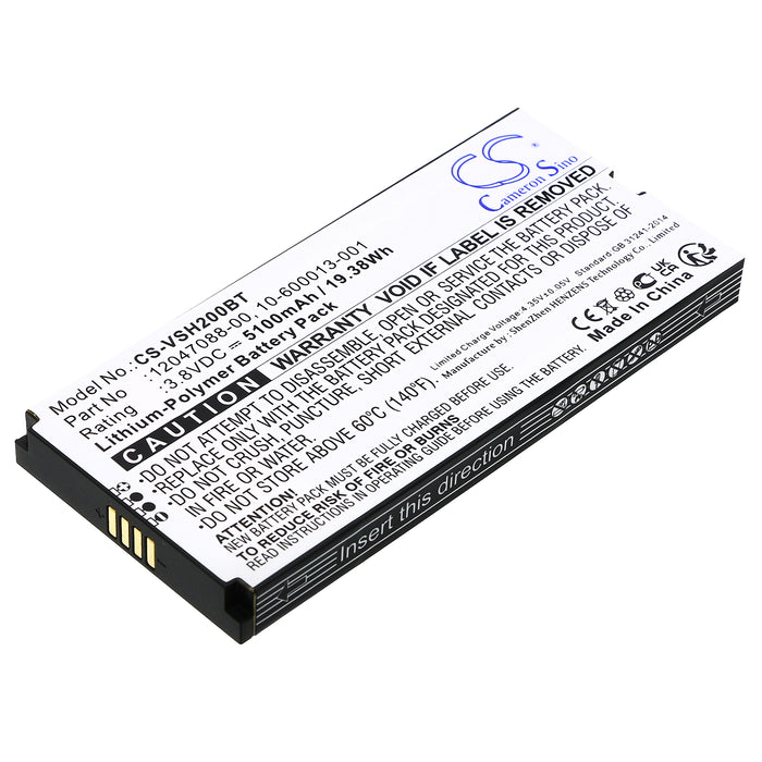 CS-VSH200BT : Battery for Vivint Smart Hub Control Panel, VS-SH2000-C00 - Replaces Vivint 12047088-00, 10-600013-001