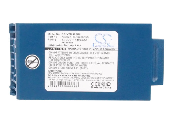 CS-VTM500BL : Battery for Honeywell BT-700-1, A500, Talkman T5 and others - Replaces Honeywell 136020805B, 136020805H