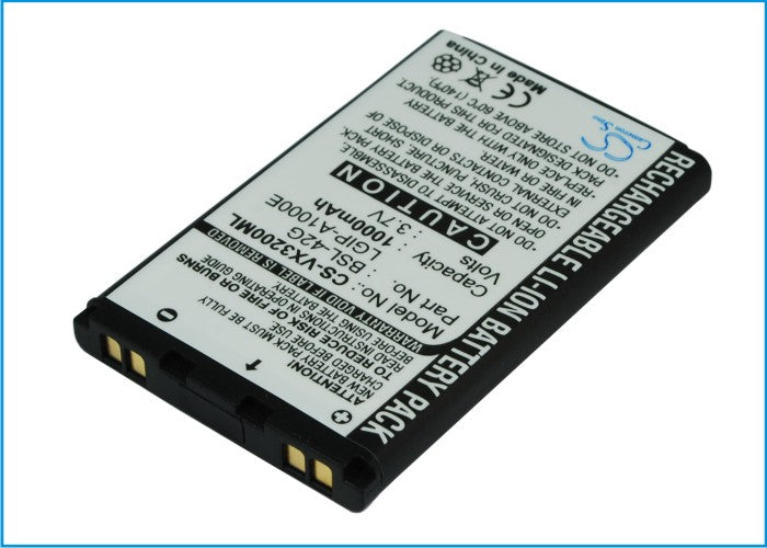 CS-VX3200ML : Battery for LG VX6100, VX4700, AX5000 and others - Replaces LG SBPL0075701, SBPL0081101, SBPL0074301 and others