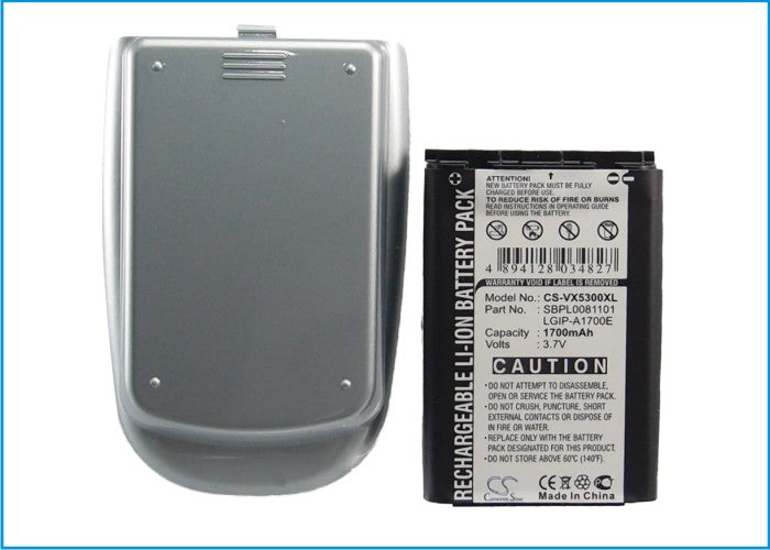 CS-VX5300XL : Battery for LG VX5300, AX245 - Replaces LG LGIP-A1700E, SBPL0081101