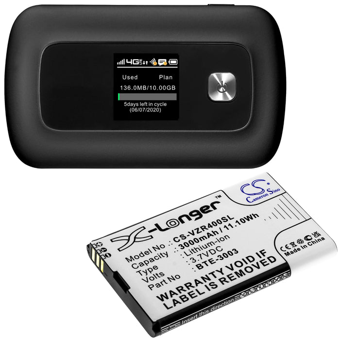 CS-VZR400SL : Battery for Kajeet SmartSpot V400 - Replaces Orbic BTE-3003