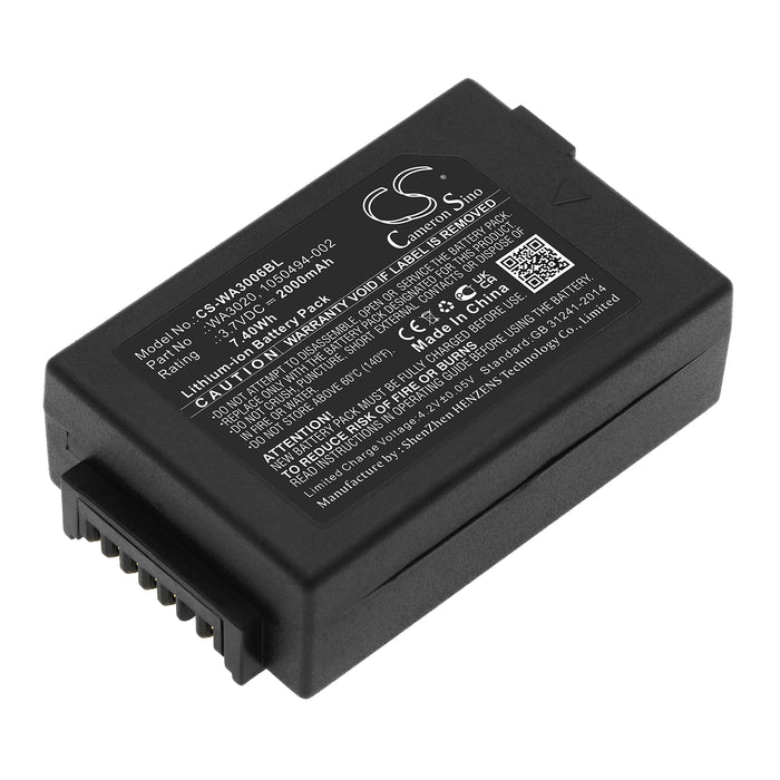 CS-WA3006BL : Battery for Pantone 7527C, 7525C, S750 and others - Replaces Psion WA3020, WA3006, 1050494 and others