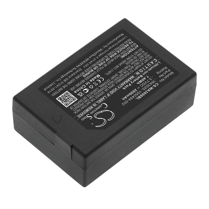 CS-WA3006BL : Battery for Pantone 7527C, 7525C, S750 and others - Replaces Psion WA3020, WA3006, 1050494 and others