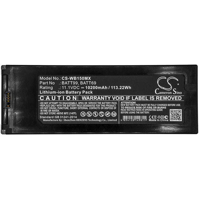 CS-WB150MX : Battery for Welch-Allyn Connex Spot, Connex Vital Signs Monitor, CP150 Electrocardiograph and others - Replaces Welch-Allyn BATT99, BATT69