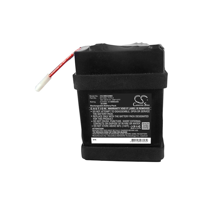 CS-WB530MD : Battery for Schiller America 300 Vital Signs Monitor, 420 Vital Signs Monitor, 53NTO Vital Signs Monitor and others - Replaces Welch-Allyn B11400, 7170-2, 501-0015-01 and others