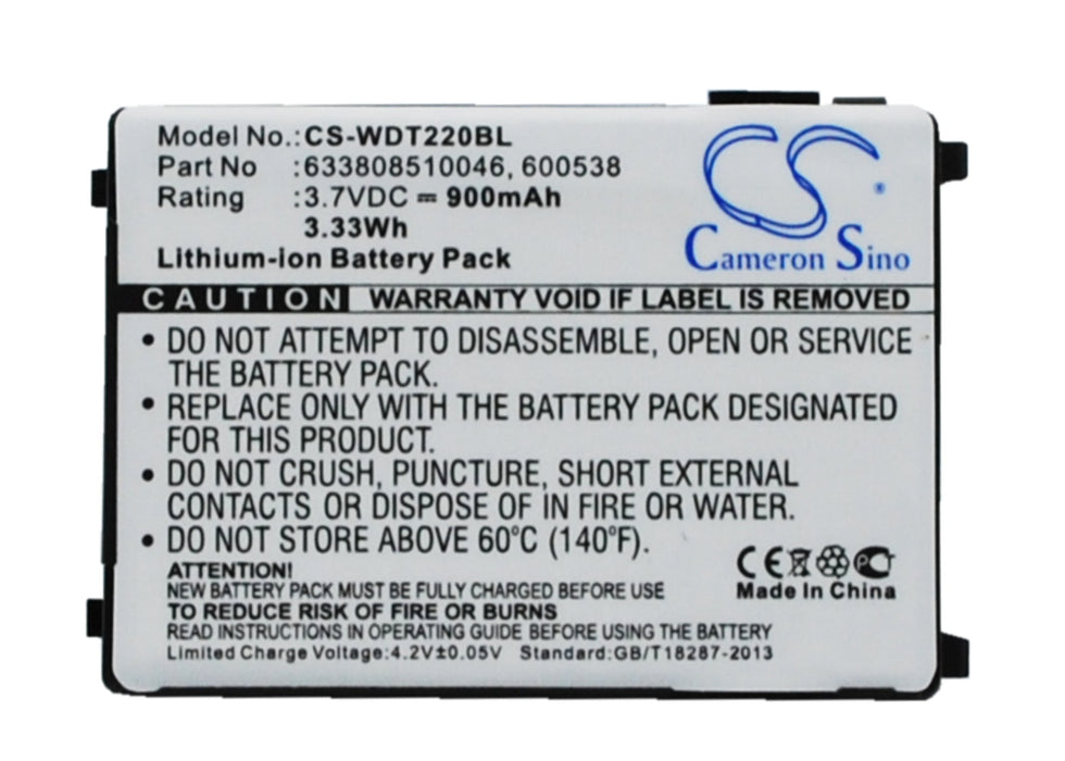 CS-WDT220BL : Battery for PSC PT40 - Replaces PSC 633808510046, 600538, 4006-0319