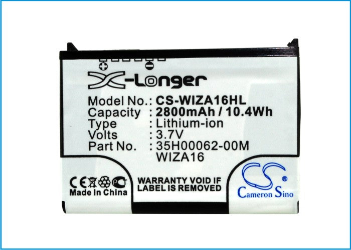 CS-WIZA16HL : Battery for T-Mobile MDA Vario, MDA Usm, MDA IV 4 - Replaces T-Mobile WIZA16