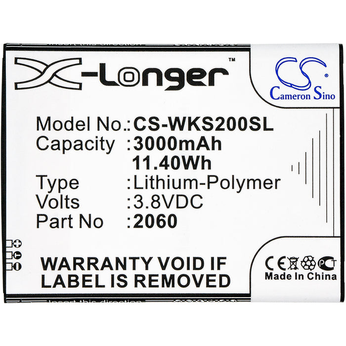 CS-WKS200SL : Battery for Casper Via V6X - Replaces Wiko 5260, S104-N77000-012, S104-N77000-008 and others