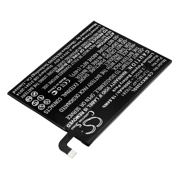 CS-WKV320SL : Battery for Wiko View Max - Replaces Wiko TLP18C14P, 376281