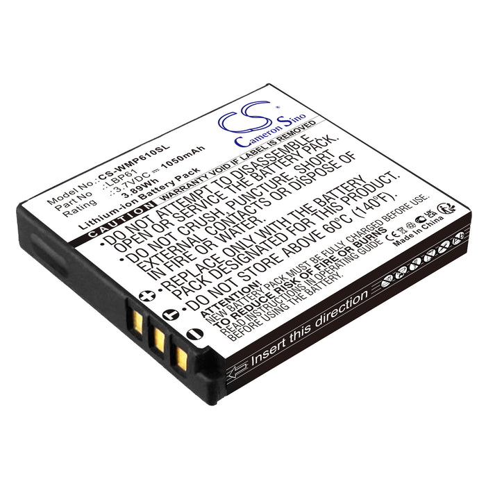 CS-WMP610SL : Battery for Wisycom MRP61 Transmitter - Replaces Wisycom LBP61