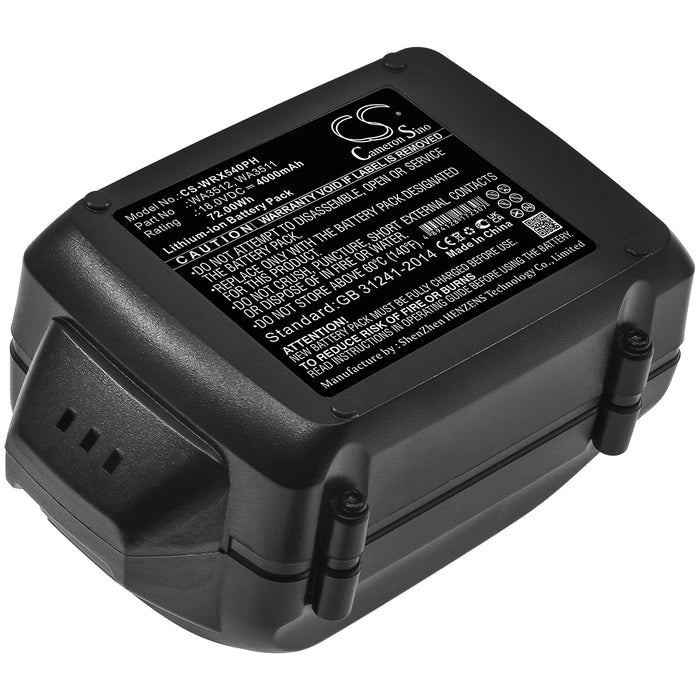 CS-WRX540PH : Battery for AL-KO Trimmer GTLi 18V Comfort, Rasentrimmer GTLi - Replaces Worx WA3512, WA3511, WA3512.1 and others