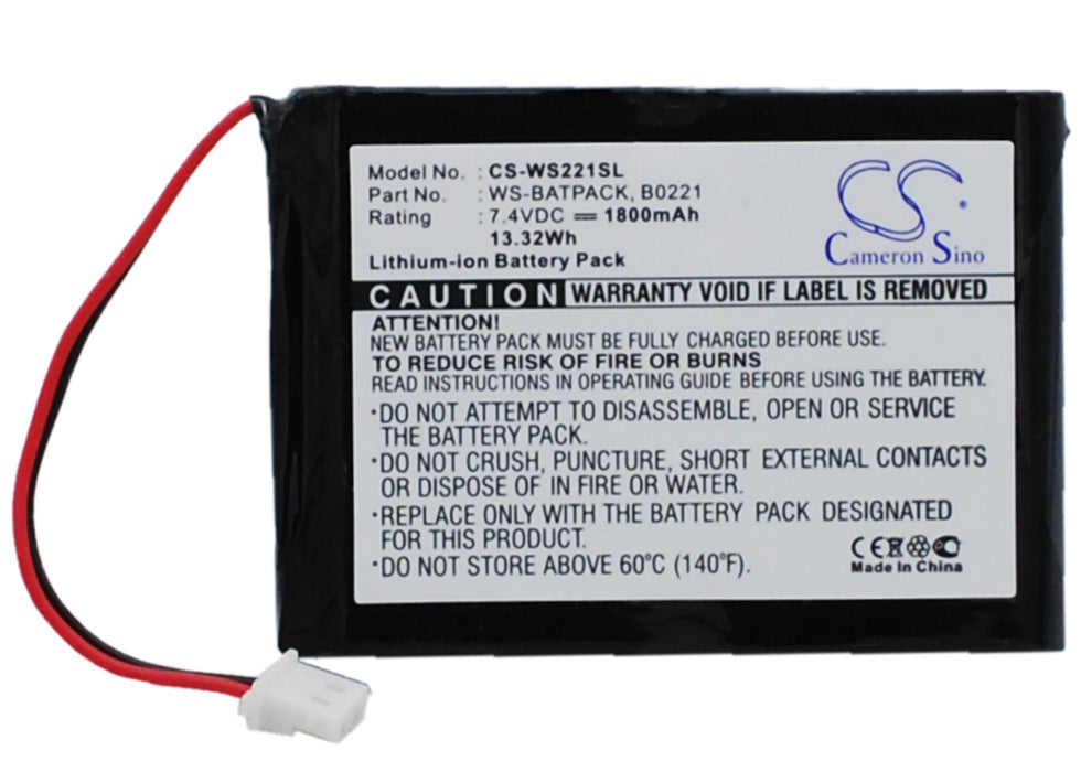 CS-WS221SL : Battery for William Sound Sorin - Replaces William WS-BATPACK, B0221