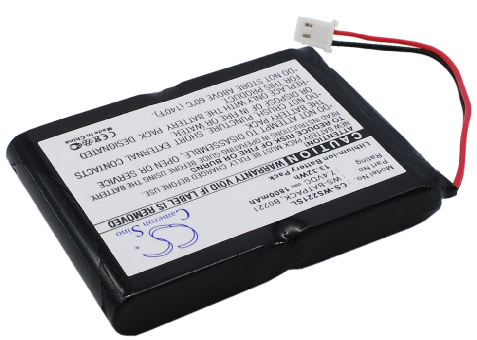 CS-WS221SL : Battery for William Sound Sorin - Replaces William WS-BATPACK, B0221