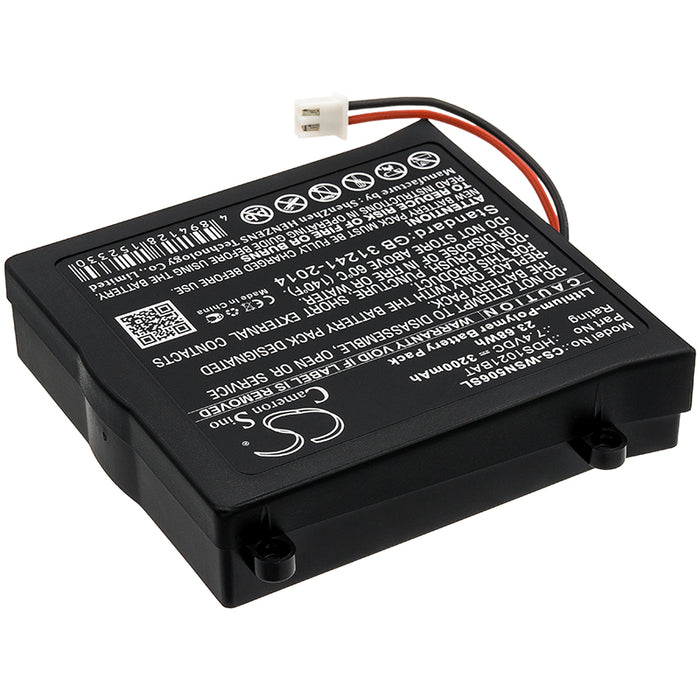 CS-WSN506SL : Battery for GW Instek GDS-122 Series Oscilloscope - Replaces GW Instek 82DS-12201M0