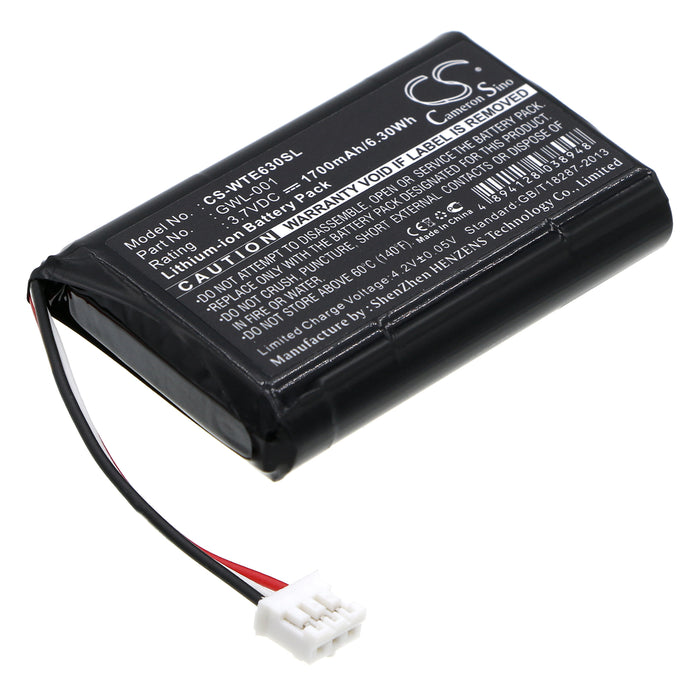 CS-WTE630SL : Battery for Wacom CTE630BT Graphire Wireless Pen Tablet, CTE-630BT, CTE-630BT Graphire and others - Replaces Wacom GWL-001
