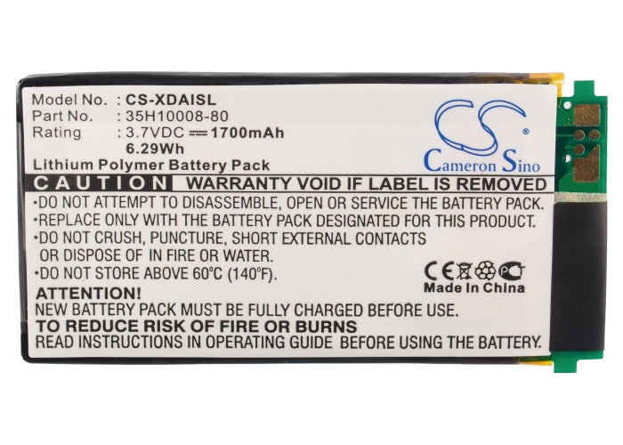 CS-XDAISL : Battery for T-Mobile MDA i - Replaces T-Mobile 35H10008-80