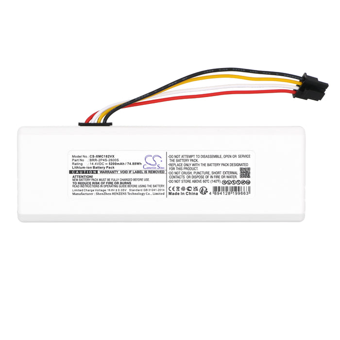 CS-XMC182VX : Battery for Xiaomi Roborock 1C, SKV4093GL, XM2000021 and others - Replaces Xiaomi BRR-2P4S-2600S, P1904-4S2P-MM