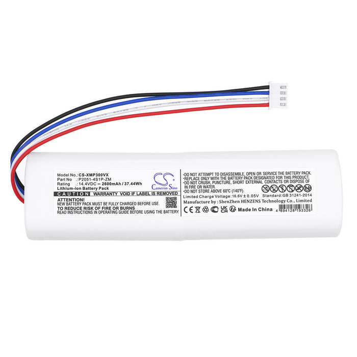 CS-XMP300VX : Battery for Xiaomi BHR5055EU, Mi Robot Vacuum Mop 2, STYTJ03ZHM - Replaces Xiaomi P2051-4S1P-ZM