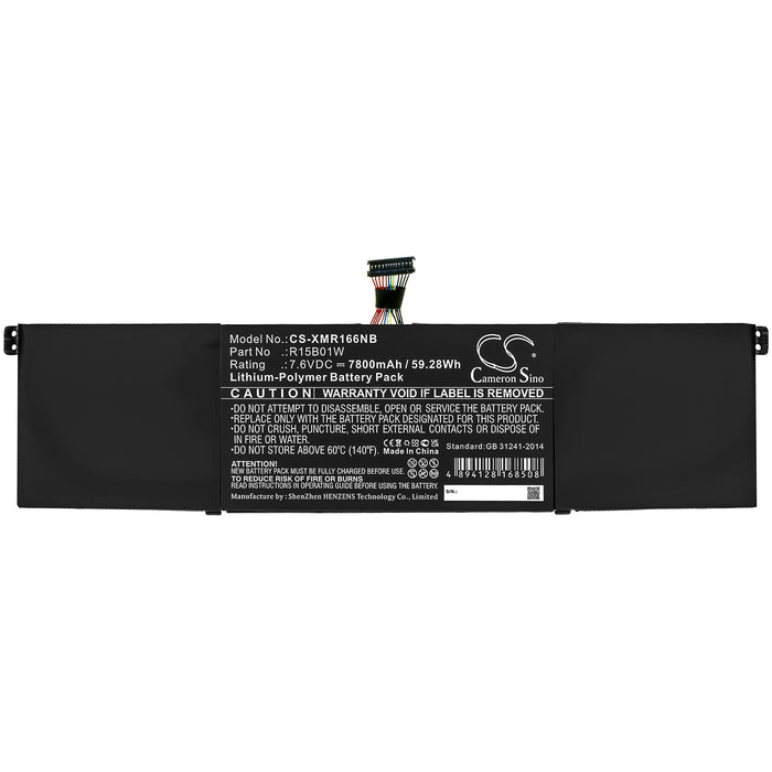 CS-XMR166NB : Battery for Xiaomi Pro 15.6 (A58511DD/CN), Mi Pro 15.6 i3 8130U/4GB/256GB, Mi Pro 15.6(i5-8250U/8G/256G) and others - Replaces Xiaomi R15B01W