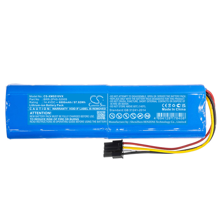 CS-XMS510VX : Battery for Xiaomi SDJQR01RR, SDJQR02RR, SDJQR03RR and others - Replaces Xiaomi STYTJ01ZHM, STYTJ02ZHM, BRR-2P4S-5200S