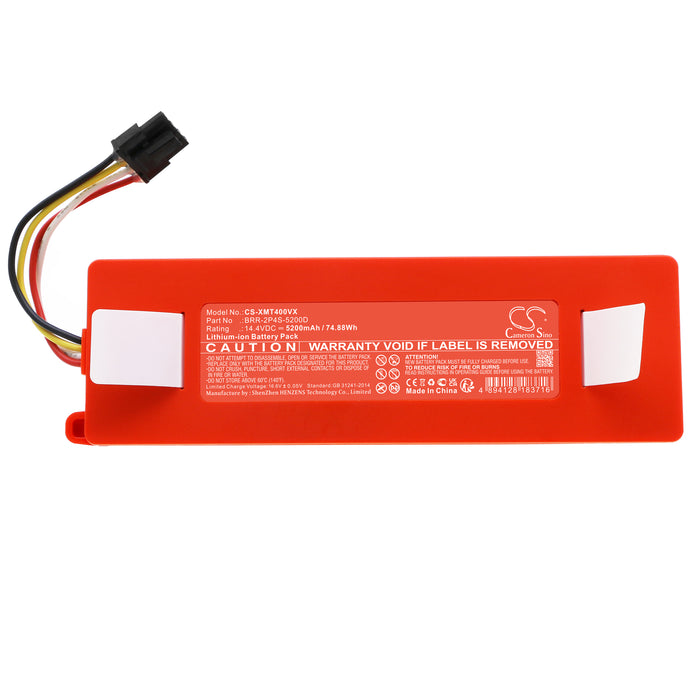 CS-XMT400VX : Battery for Xiaomi SDJQR01RR, SDJQR02RR, SKV4022GL and others - Replaces Xiaomi BRR-2P4S-5200D, BRR-1P4S-2600S