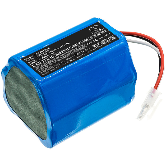 CS-YCM720VX : Battery for iCLEBO Omega, O5, YCR-M07-20W and others - Replaces iCLEBO YCR-MT12-S1, YCR-M07-20W