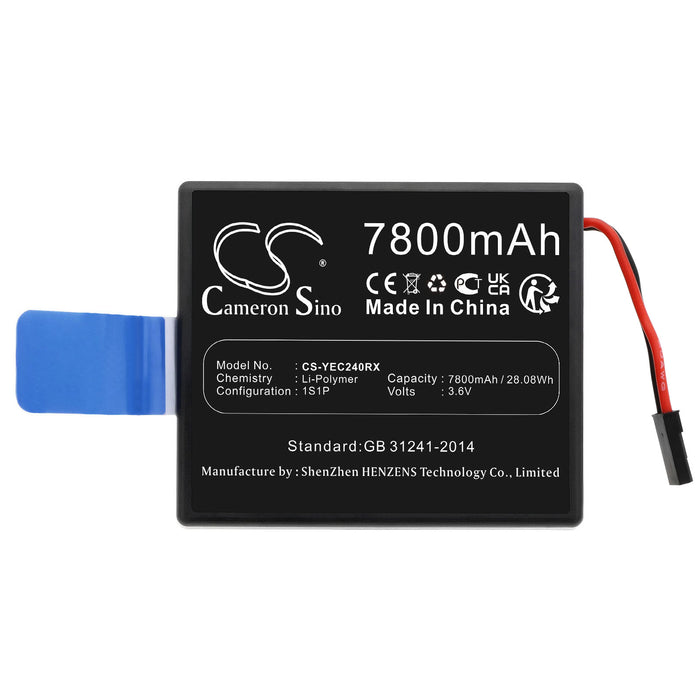 CS-YEC240RX : Battery for YUNEEC ST24 Controller - Replaces YUNEEC YP-2