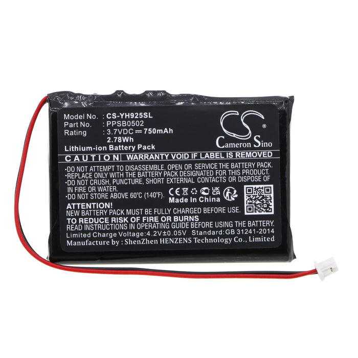 CS-YH925SL : Battery for Samsung YH-920, YH-925 MP3 Player - Replaces Samsung PPSB0502