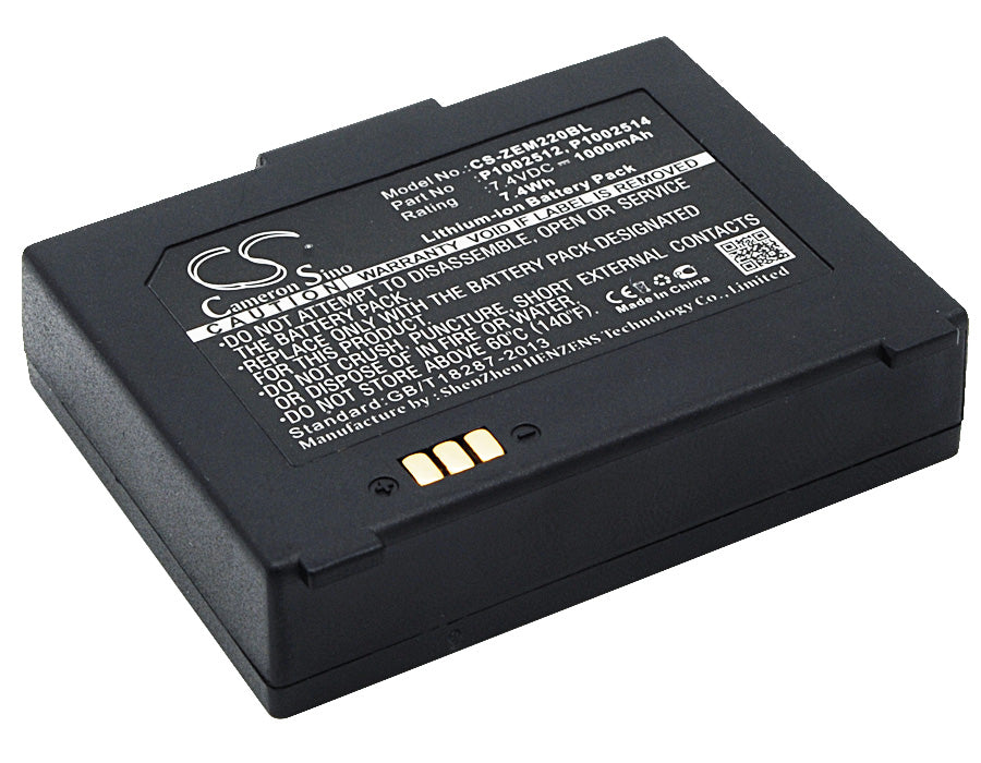 CS-ZEM220BL : Battery for Zebra EM 220, EM 220 Mobile Printer, EM220 and others - Replaces Zebra P1002512, P1002514, AK18913-001