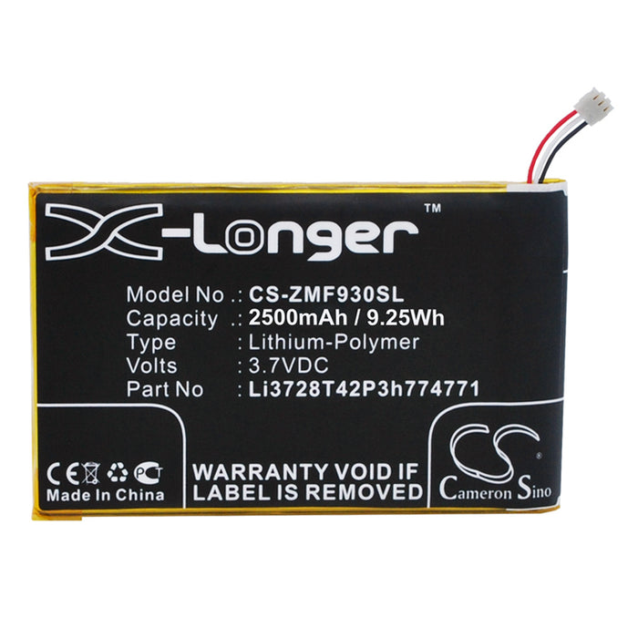 CS-ZMF930SL : Battery for T-Mobile Z915, MF915, SRQ-MF915 - Replaces Vodafone Li3728T42P3h774771