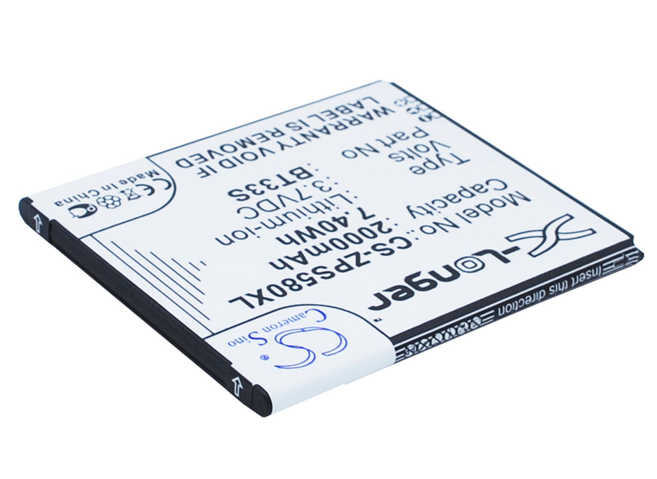 CS-ZPS580XL : Battery for ZOPO ZP580, 6580 - Replaces ZOPO BT33S