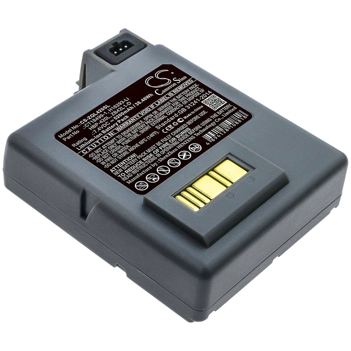 CS-ZQL420SL : Battery for Zebra P4T, RP4T, RP4 - Replaces Zebra CT18499-1, H16293-Li, HBP-420L and others