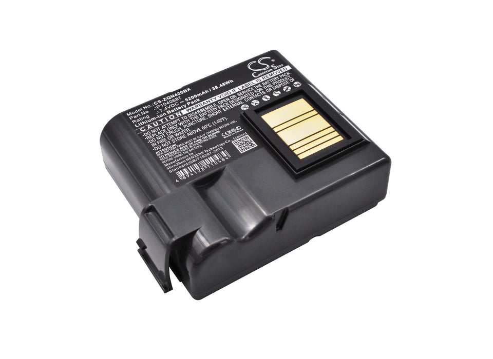 CS-ZQN420BX : Battery for Zebra QLN420, ZQ630 - Replaces Zebra P1040687, P1050667-016, BTRY-MPP-68MA1-01