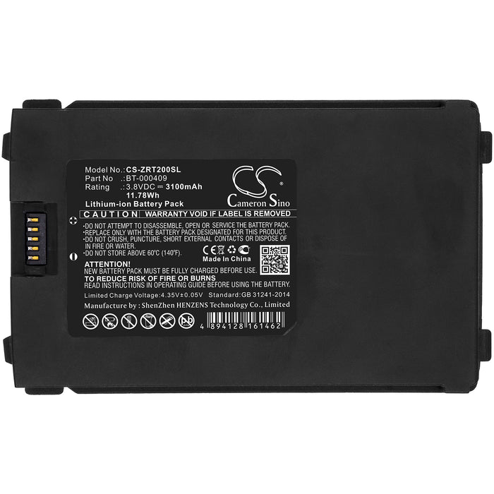 CS-ZRT200SL : Battery for Zebra TC2x - Replaces Zebra BT-000409, BTRY-TC2X-1XMA1-01