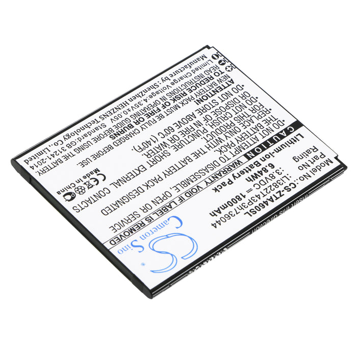 CS-ZTA460SL : Battery for ZTE Blade A460, Blade L4 - Replaces ZTE Li3822T43P3h736044