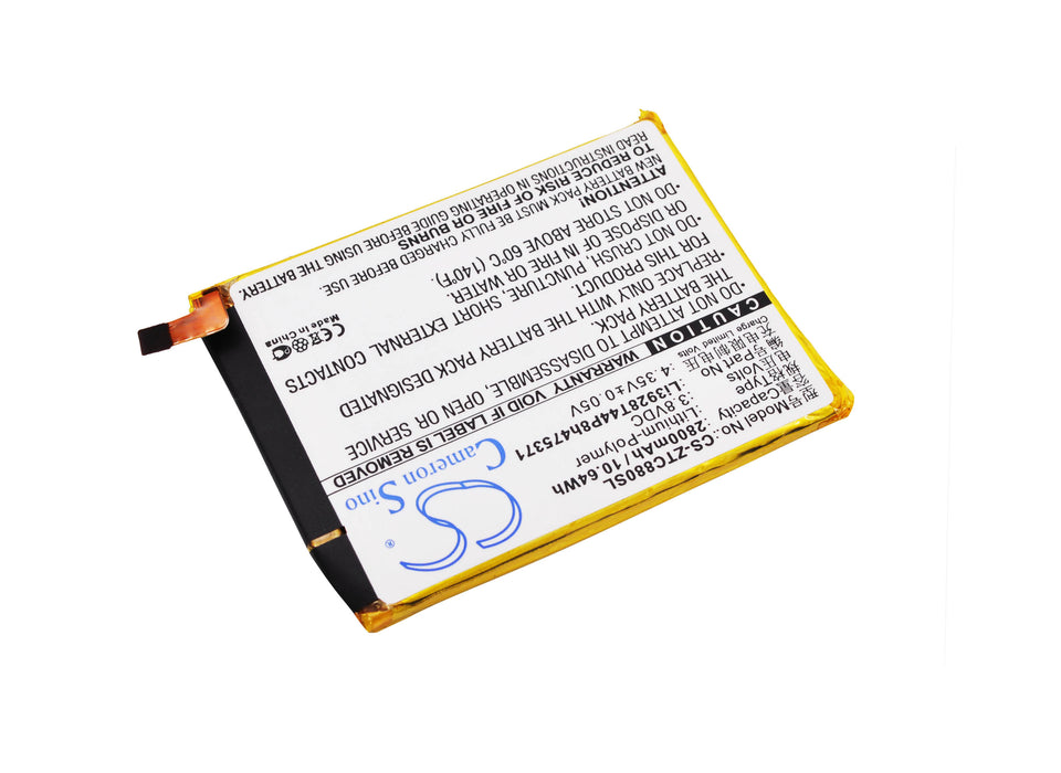 CS-ZTC880SL : Battery for ZTE AXON Mini B2015, C880, C880A and others - Replaces ZTE Li3928T44P8h475371