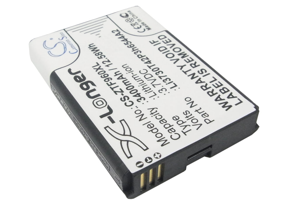 CS-ZTF960XL : Battery for T-Mobile Sonic 2.0 LTE Mobile Hotspot, MF96, Sonic 2.0 4G LTE - Replaces T-Mobile LI3730T42P3h6544A2