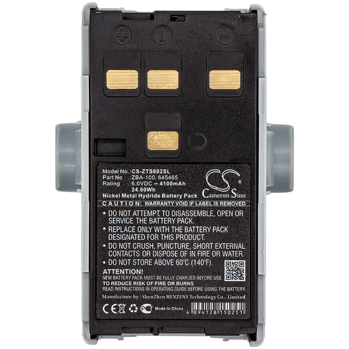 CS-ZTS602SL : Battery for Geomax ZTS 602LR, ZTS602, ZTS602S and others - Replaces Geomax ZBA-100, 645465