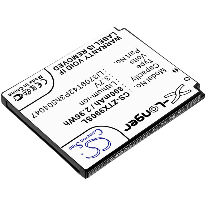 CS-ZTX990SL : Battery for T-Mobile Beat, Vibe E200 - Replaces T-Mobile Li3709T42P3h504047-H, Li3709T42P3h504047