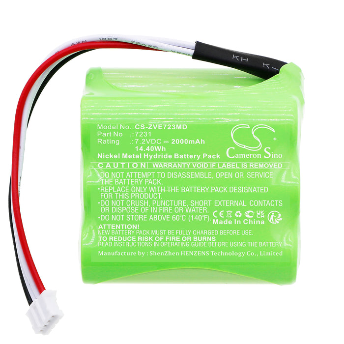 CS-ZVE723MD : Battery for Zevex EnteraLite - Replaces Zevex 7231