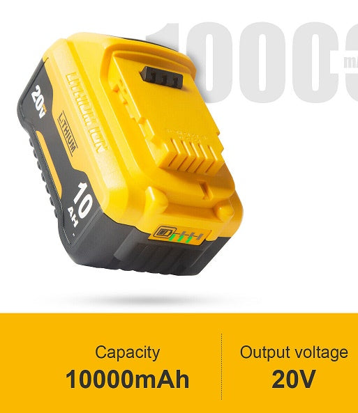 DCB210 :  20 volt 10Ah Li-ION battery for DeWalt tools